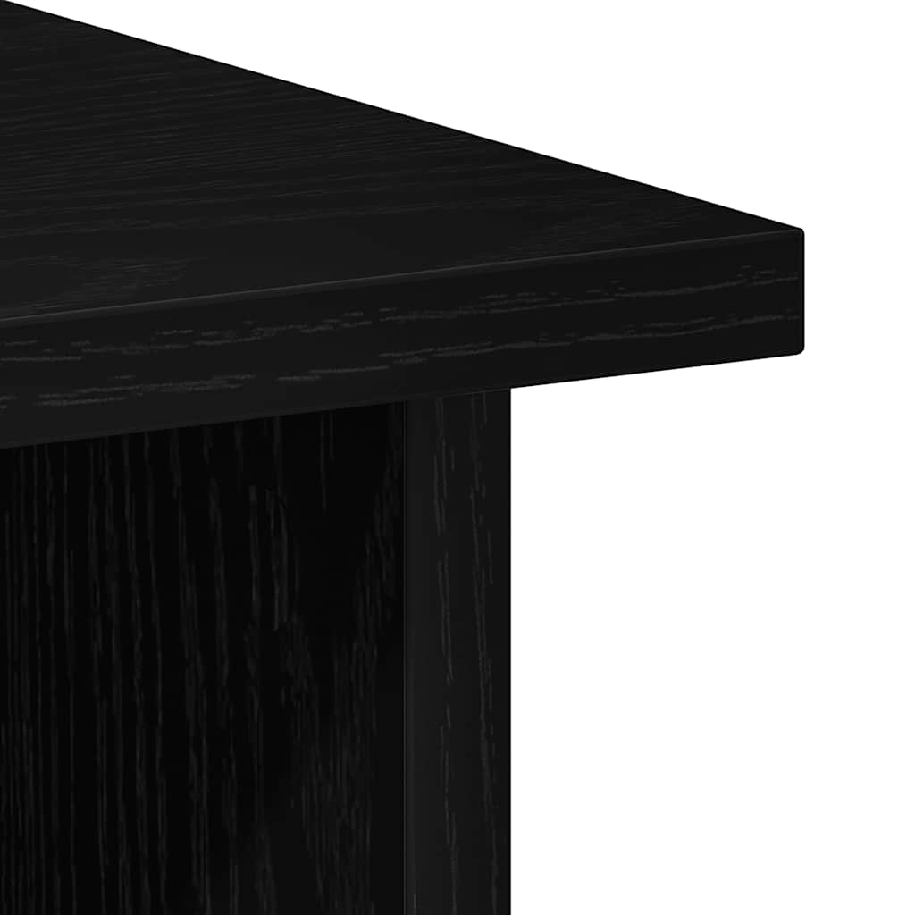 Desk Black Oak 90x50x74 cm Engineered Wood